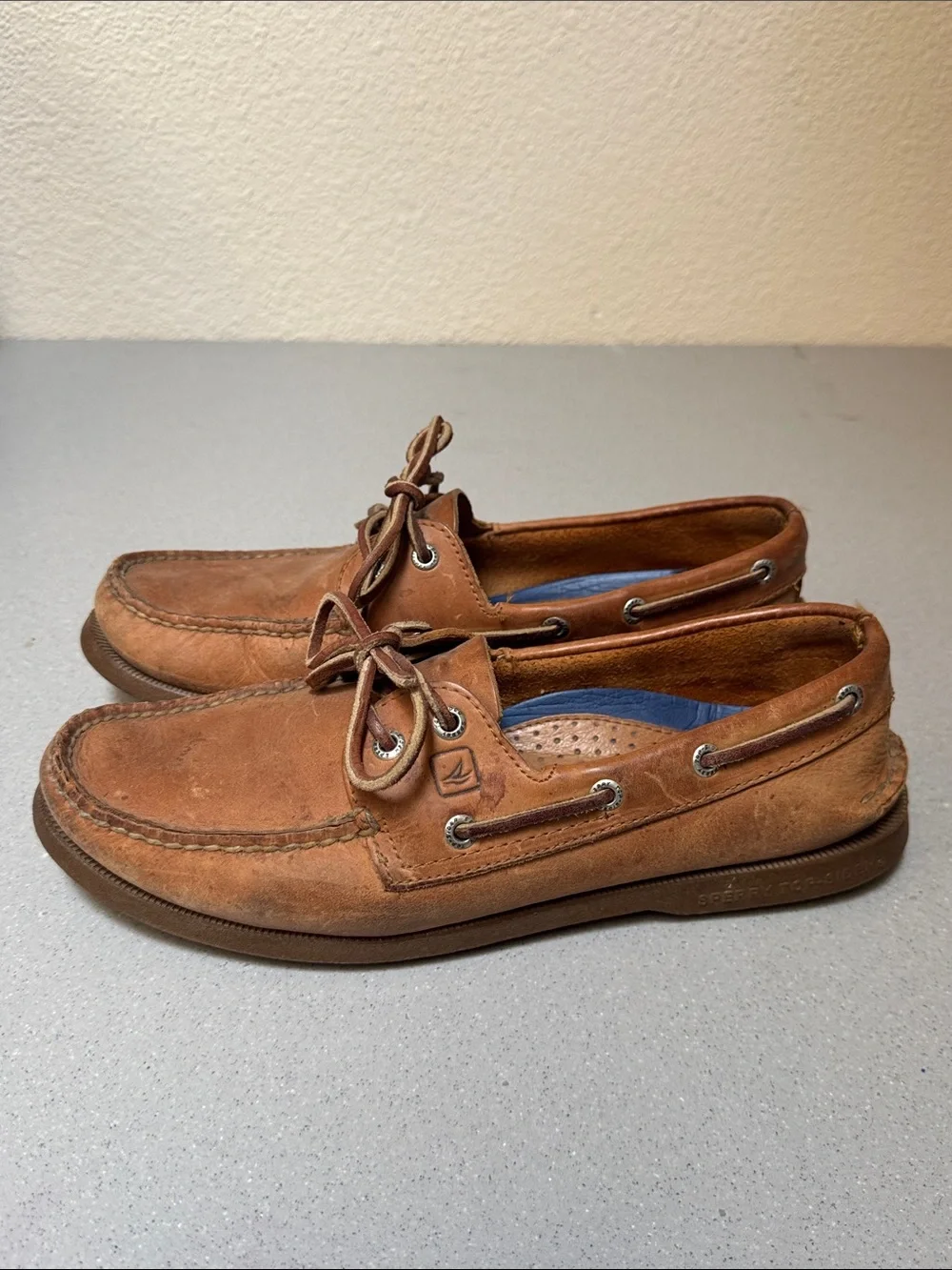 Sperry Men's Brown Leather Boat Shoes